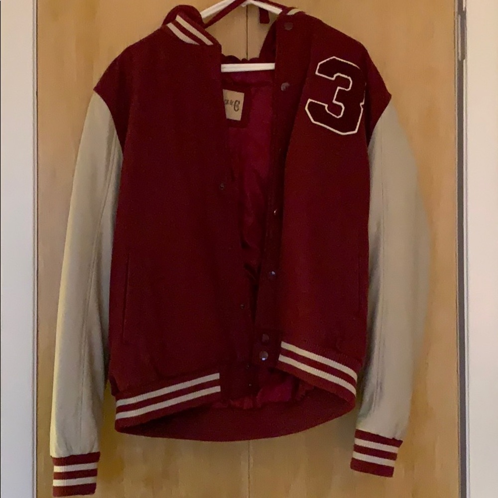 Varsity Jacket with Hood